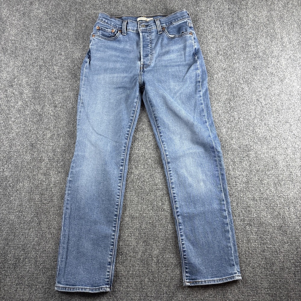 Levi's Wedgie Straight High Rise Jeans Medium Blue WaterLess W29 L28